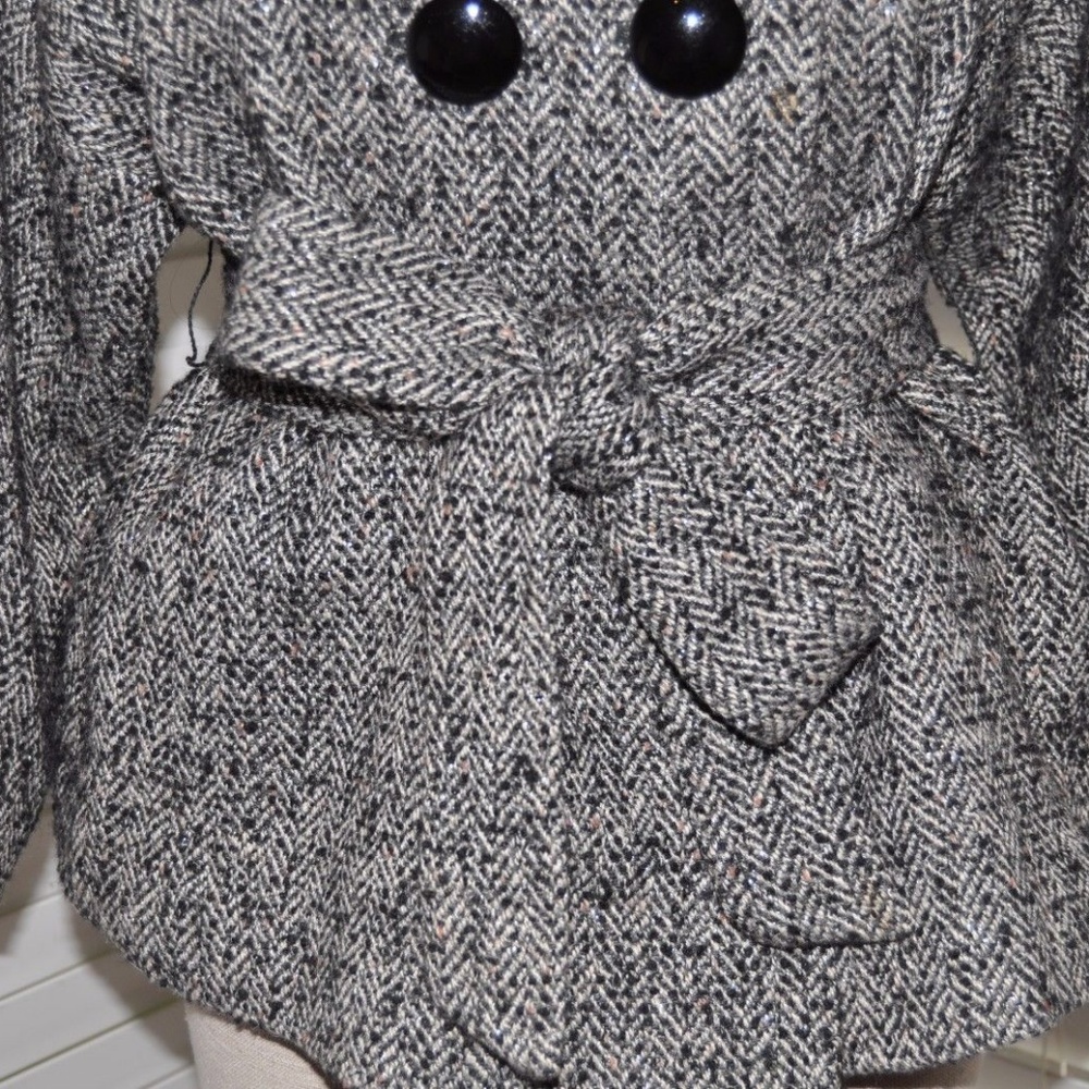 Nordstrom CLASSIQUES ENTIER Herringbone Tweed Coat - Picture 4 of 8